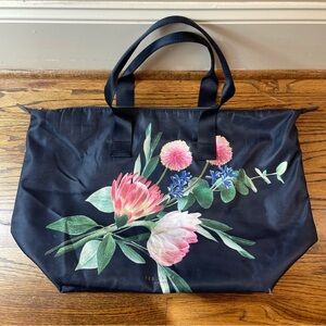 Ted Baker Navy Floral Tote Bag